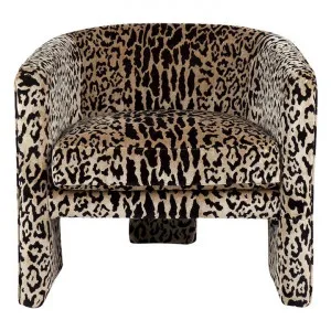 Kylie Fabric Occasional Armchair, Leopard by Cozy Lighting & Living, a Chairs for sale on Style Sourcebook