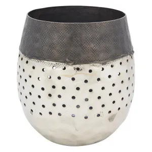 Wenona Welding Aluminium Round Votive, Large by Casa Uno, a Home Fragrances for sale on Style Sourcebook