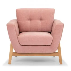 Greenland Fabric Armchair, Dusty Blush by Conception Living, a Chairs for sale on Style Sourcebook