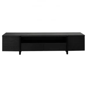 Stanford Wooden 2 Door 2 Drawer Lowline TV Unit, 210cm, Black by Conception Living, a Entertainment Units & TV Stands for sale on Style Sourcebook