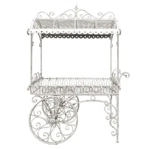 Livorno Ornate Metal Flower Cart by Want GiftWare, a Outdoor Accessories for sale on Style Sourcebook