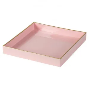 Massillon Square Tray, Pink by Affinity Furniture, a Trays for sale on Style Sourcebook