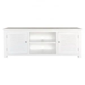 Charlie Birch Timber 2 Door TV Unit, 165cm, Satin White by Manoir Chene, a Entertainment Units & TV Stands for sale on Style Sourcebook