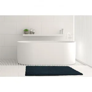 Algodon Toggle Bath Mat, 50x100cm, Navy by Algodon, a Towels & Washcloths for sale on Style Sourcebook