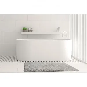 Algodon Toggle Bath Mat, 50x100cm, Silver by Algodon, a Towels & Washcloths for sale on Style Sourcebook