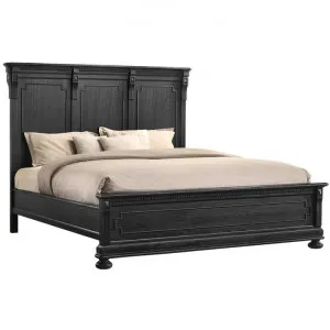 Stanwell Timber Bed, King, Aged Black by Brighton Home, a Beds & Bed Frames for sale on Style Sourcebook