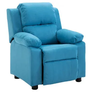 Nullica Waterproof Fabric Kids Recliner Armchair, Blue by Emporium Oggetti, a Kids Chairs & Tables for sale on Style Sourcebook