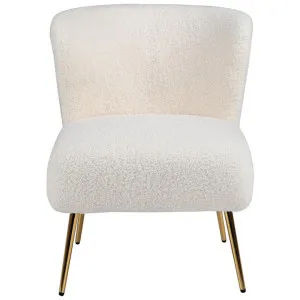 Tina Faux Lambskin Lounge Chair by Emporium Oggetti, a Chairs for sale on Style Sourcebook
