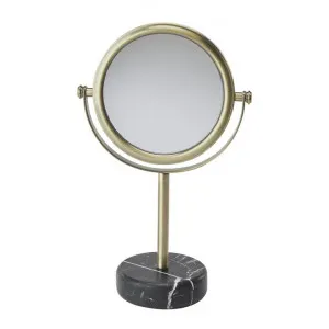 Aquanova Nero Natural Stone Base Magnifying Cosmetic Mirror, Black by Aquanova, a Vanity Mirrors for sale on Style Sourcebook