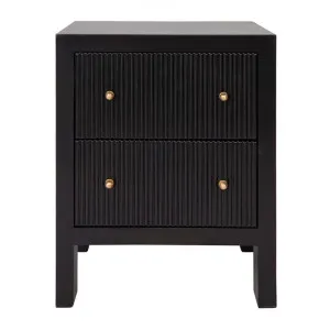 Ariana Bedside Table, Small, Black by Cozy Lighting & Living, a Bedside Tables for sale on Style Sourcebook