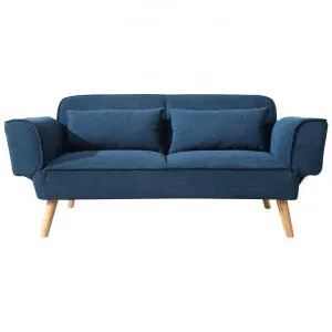 Kate Fabric Clic Clac Sofa Bed, 2 Seater, Blue by MY Room, a Sofa Beds for sale on Style Sourcebook