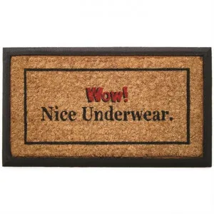 Aphorism Bevelled Coir Doormat - WOW by Solemate, a Doormats for sale on Style Sourcebook