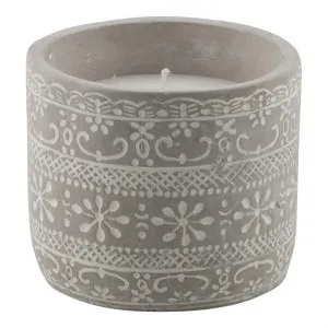 Gladstone Cement Candle Pot with Wax, Large by Casa Sano, a Candles for sale on Style Sourcebook