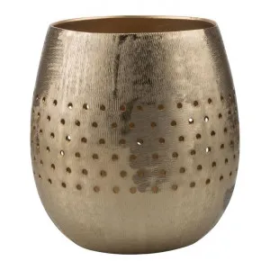 Bromley Aluminium Votive, Large, Dark Gold by Casa Sano, a Home Fragrances for sale on Style Sourcebook