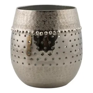 Kamal Aluminium Votive, Large, Silver by Casa Uno, a Home Fragrances for sale on Style Sourcebook