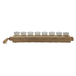 Jali Mango Wood Tealight Holder, Large by Casa Uno, a Home Fragrances for sale on Style Sourcebook
