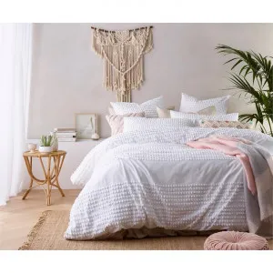 Vintage Design Homeware Betty Washed Cotton Quilt Cover Set, Queen, White by Vintage Design Homeware, a Bedding for sale on Style Sourcebook