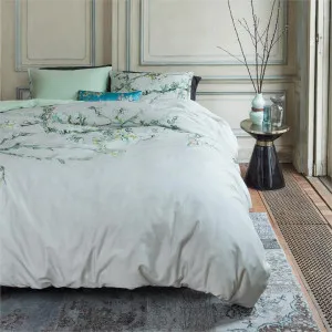 Beddinghouse Van Gogh Almond Blossom Cotton Sateen Quilt Cover Set, Super King, Grey by Beddinghouse x Van Gogh, a Bedding for sale on Style Sourcebook