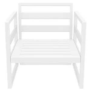 Siesta Mykonos Outdoor Lounge Armchair, White by Siesta, a Outdoor Chairs for sale on Style Sourcebook