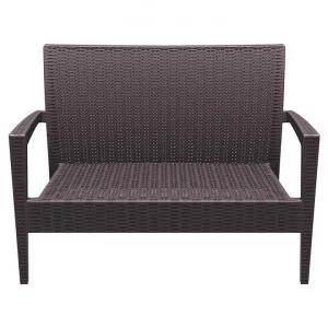 Siesta Tequila Commercial Grade Resin Wicker Outdoor Sofa, 2 Seater,  Chocolate by Siesta, a Outdoor Sofas for sale on Style Sourcebook