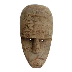Asha Carved Wooden Mask Sculpture, Large by Florabelle, a Statues & Ornaments for sale on Style Sourcebook