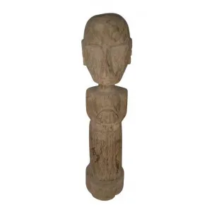 Agu Carved Wooden Figure Sculpture by Florabelle, a Statues & Ornaments for sale on Style Sourcebook