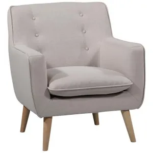 Molena Commercial Grade Fabric Lounge Armchair, Linen by Brighton Home, a Chairs for sale on Style Sourcebook