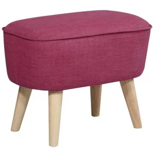 Molena Commercial Grade Fabric Foot Stool, Magenta by Brighton Home, a Stools for sale on Style Sourcebook