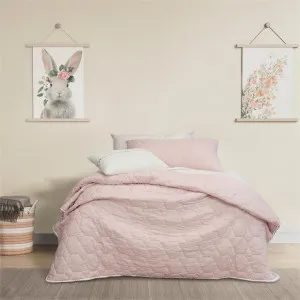Jelly Bean Kids Bolston Coverlet Set, 160x220cm, Pink by Jelly Bean Kids, a Bedding for sale on Style Sourcebook