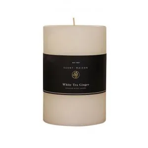 Maison Scented Pillar Candle, White Tea Ginger, Large by Provencal Treasures, a Candles for sale on Style Sourcebook