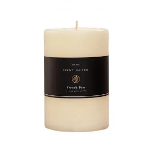 Maison Scented Pillar Candle, French Pear, Large by Provencal Treasures, a Candles for sale on Style Sourcebook