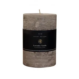 Maison Scented Pillar Candle, Lavender Vanilla, Large by Provencal Treasures, a Candles for sale on Style Sourcebook
