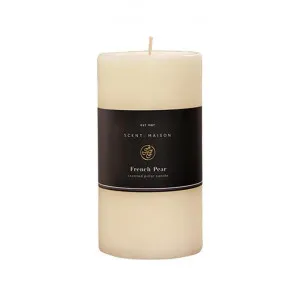 Maison Scented Pillar Candle, French Pear, Medium by Provencal Treasures, a Candles for sale on Style Sourcebook