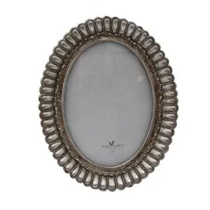 Fanned Resin Oval Photo Frame, 5x7" by French Country Collection, a Photo Frames for sale on Style Sourcebook
