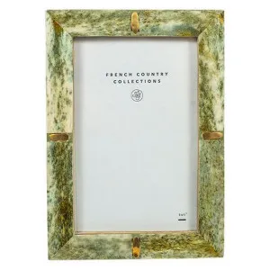 Clemont Buffalo Bone Photo Frame, 4x6", Sage by French Country Collection, a Photo Frames for sale on Style Sourcebook