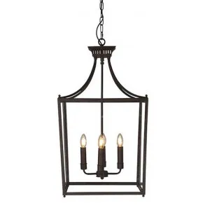 Nuit Iron & Glass Lantern Chandelier by Provencal Treasures, a Chandeliers for sale on Style Sourcebook