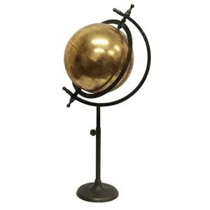 Alexa Iron Gold Globe by French Country Collection, a Statues & Ornaments for sale on Style Sourcebook