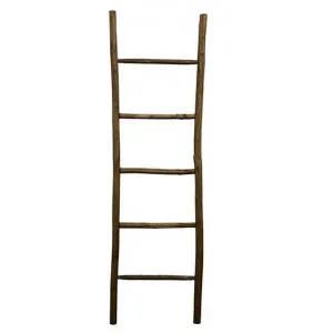 Londel Rustic Wooden Ladder Rack by French Country Collection, a Wall Shelves & Hooks for sale on Style Sourcebook