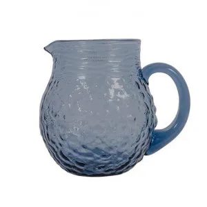 Serena Glass Pitcher, Blue by French Country Collection, a Jugs for sale on Style Sourcebook