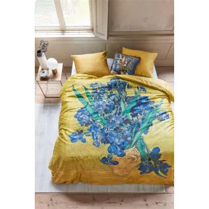 Beddinghouse Van Gogh Irises Cotton Sateen Quilt Cover Set, King by Beddinghouse x Van Gogh, a Bedding for sale on Style Sourcebook