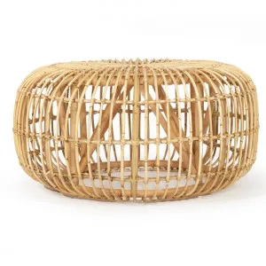 Navai Rattan Round Coffee Table, 85cm, Natural by Ambience Interiors, a Coffee Table for sale on Style Sourcebook