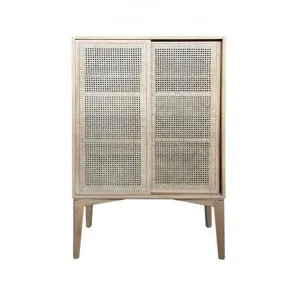 Andros Timber & Rattan Sliding Door Cupboard, Natural by Montego, a Cabinets, Chests for sale on Style Sourcebook