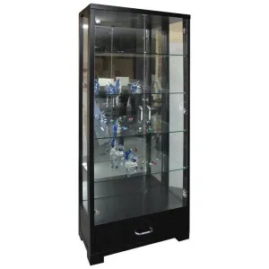 Raya Mirrored Display Cabinet, High Gloss Black by OZWorld, a Cabinets, Chests for sale on Style Sourcebook