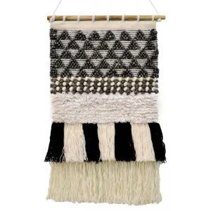 Hebersham Handwoven Wool Macrame Wall Hanging by Artisan Decor, a Wall Hangings & Decor for sale on Style Sourcebook