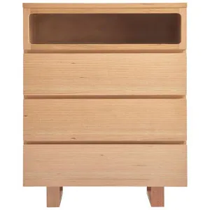Gilmore Tasmanian Oak Timber 3 Drawer Tallboy by OZW Furniture, a Dressers & Chests of Drawers for sale on Style Sourcebook