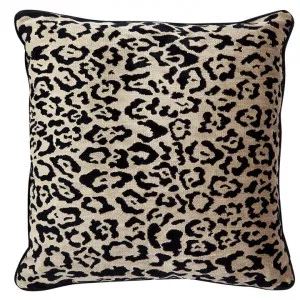 Serene Feather Filled Chenille Euro Cushion, Leopard by Cozy Lighting & Living, a Cushions, Decorative Pillows for sale on Style Sourcebook