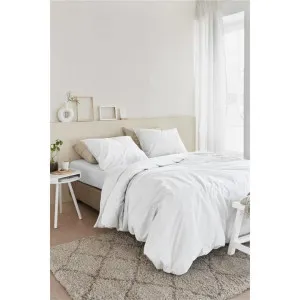 Beddinghouse Basic Organic Cotton Quilt Cover Set, King, White by Beddinghouse, a Bedding for sale on Style Sourcebook