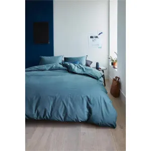 Beddinghouse Basic Organic Cotton Quilt Cover Set, King, Blue Grey by Beddinghouse, a Bedding for sale on Style Sourcebook