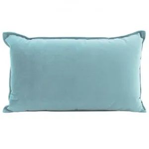Maldon Velvet Lumbar Cushion, Steel Blue by NF Living, a Cushions, Decorative Pillows for sale on Style Sourcebook