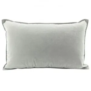 Maldon Velvet Lumbar Cushion, Light Grey by NF Living, a Cushions, Decorative Pillows for sale on Style Sourcebook